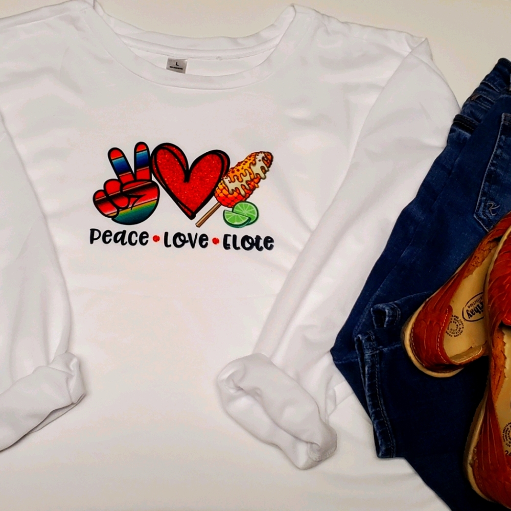White long sleeve crop top